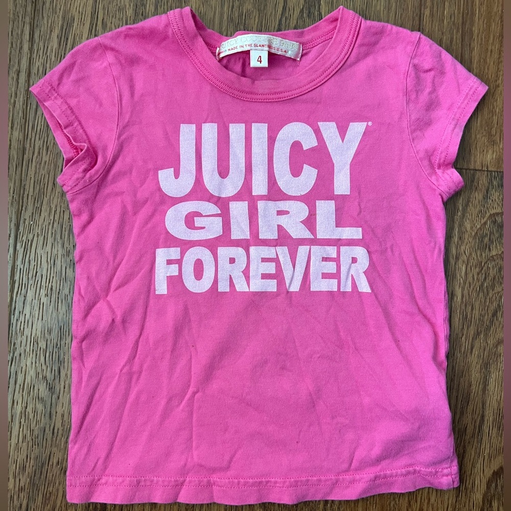 Juicy Couture Pink T-Shirt for Toddler Size 4